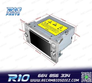RADIO GPS ANDROID 12 PARA FORD FOCUS C-MAX FIESTA GALAXY KUG