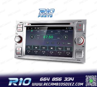 RADIO GPS ANDROID 12 PARA FORD FOCUS C-MAX FIESTA GALAXY KUG