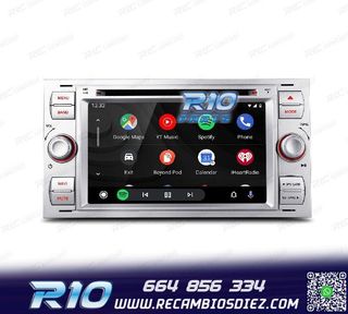 RADIO GPS ANDROID 12 PARA FORD FOCUS C-MAX FIESTA GALAXY KUG
