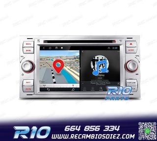 RADIO GPS ANDROID 12 PARA FORD FOCUS C-MAX FIESTA GALAXY KUG