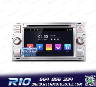 RADIO GPS ANDROID 12 PARA FORD FOCUS C-MAX FIESTA GALAXY KUG