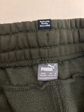 Pantalón chándal Puma verde