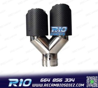 COLA ESCAPE CARBONO DOBLE DERECHA LOOK AKRAPOVIC