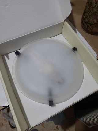 Plafoniera in vetro usata pochissimo