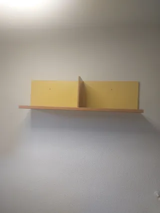 Estantería de pared madera