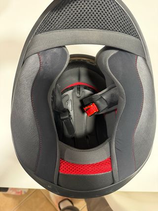 Casco Moto MT Thunder 3 Blanco/Rojo talla XS