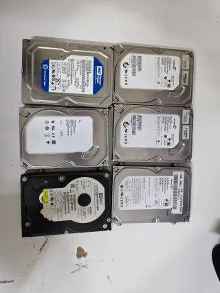6 Hard Disk SATA 3.5 WD Seagate 160GB 200GB