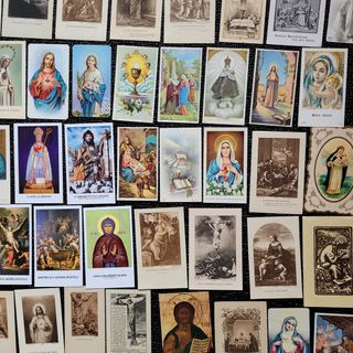 Lotto 127 immaginette religiose santini