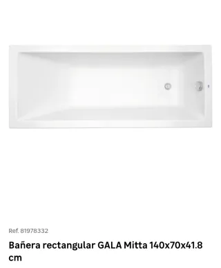 Bañera Gala Mitta 140x70
