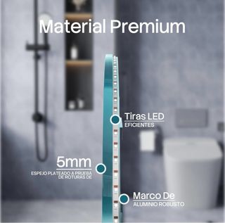 Espejo Redondo con Luz LED 70x70