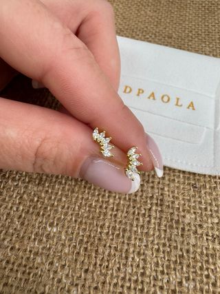 Pendientes PDPaola de plata y baño de oro
