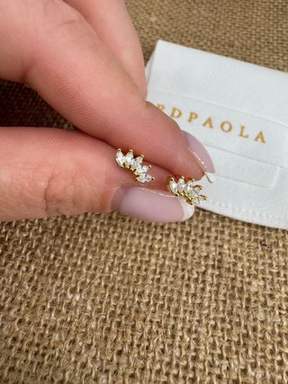 Pendientes PDPaola de plata y baño de oro