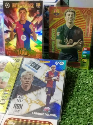 Lote 7 cards Lamine Yamal Topps Panini