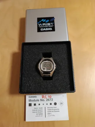 Reloj Casio Digital Plata y Negro