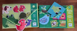 4 Puzzles Duo Djeco Animales