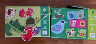 4 Puzzles Duo Djeco Animales