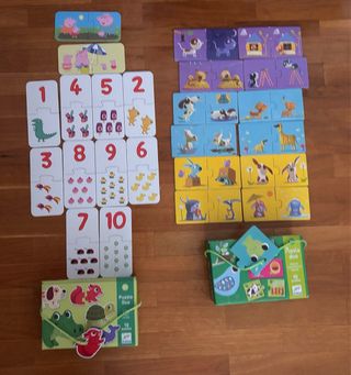 4 Puzzles Duo Djeco Animales