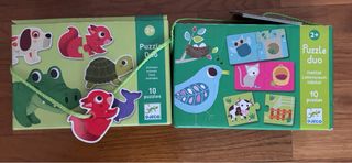 4 Puzzles Duo Djeco Animales