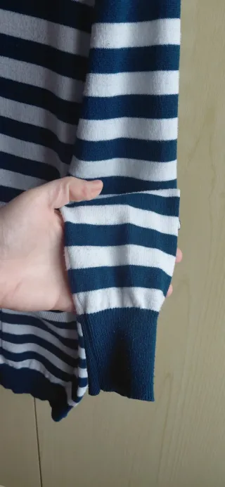 Cardigan a righe blu/bianco donna Terranova (S)