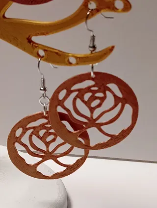 Pendientes gato luna 3D