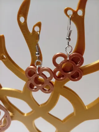 Pendientes gato luna 3D