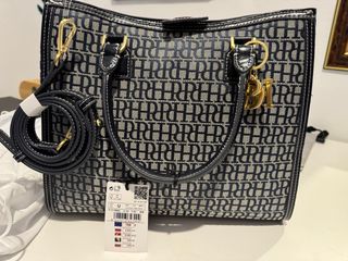 Bolso Shopper Pedro del Hierro Azul/Dorado