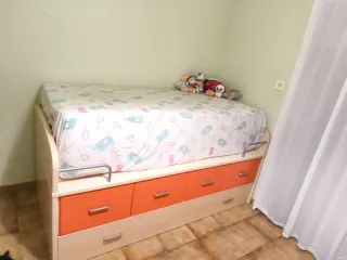 Cama nido madera y metal