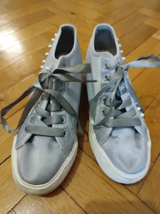 Sneakers Donna Enrico Coveri grigie perla n 36