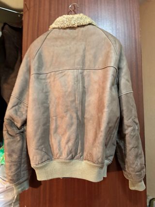 Chaqueta ante beige/marrón
