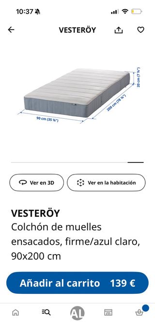 Litera Ikea Gris/Blanca