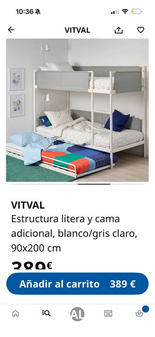 Litera Ikea Gris/Blanca