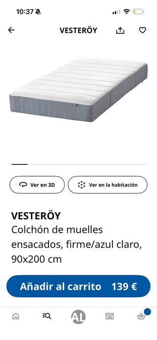 Litera Ikea Gris/Blanca