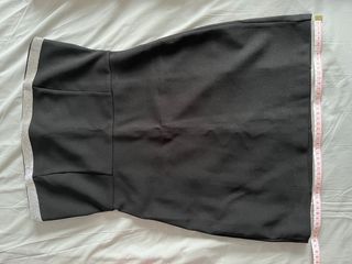 Vestido negro con pedrería