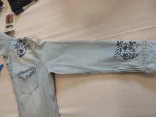 Camisa Vaquera Casual Azul