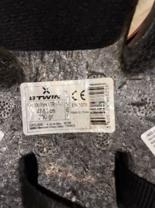 Casco infantil Btwin rosa con smiley (niño, niña)