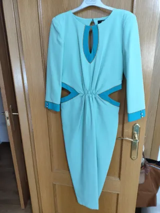 Vestido verde midi boda