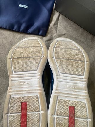 Prada American Cup Blu/Bianco