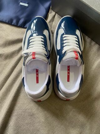 Prada American Cup Blu/Bianco
