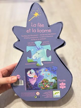 Puzzle Hada Unicornio Djeco 36 piezas infantil + 4