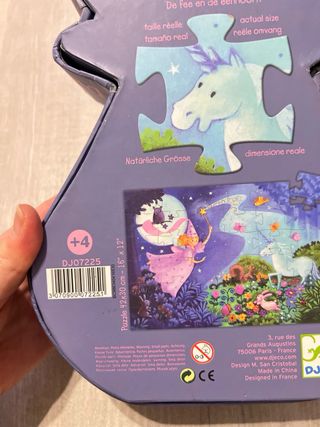 Puzzle Hada Unicornio Djeco 36 piezas infantil + 4