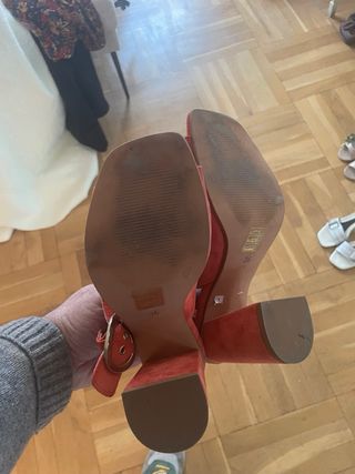 Sandalias Topshop Tacón Coral Suede