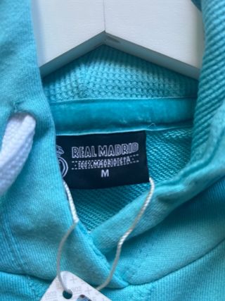 Sudadera oficial Real Madrid Azul turquesa