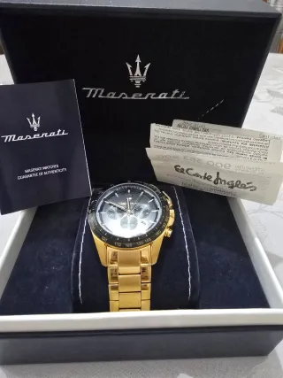 Reloj Maserati Cronógrafo Dorado Hombre