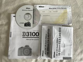 Cámara Nikon D3100 + Objetivos (3)