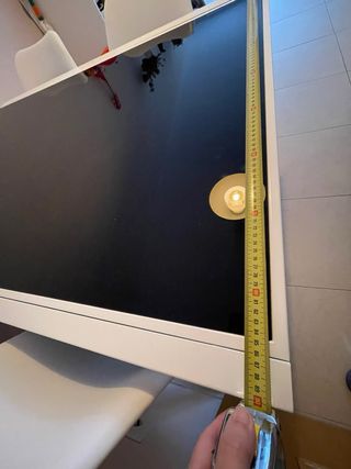 Mesa comedor extensible cristal y metal