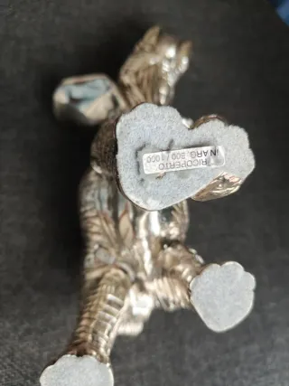 Soprammobile Elefante Argento Metallo