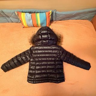 Abrigo Blauer niña negro con capucha Talla 4