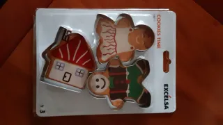 Set 3 Formine Biscotti Casa e Omini