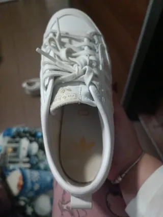 Adidas Bambas Blancas y Rosas