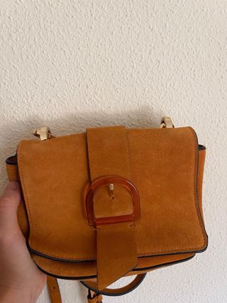 Bolso ante hebilla marrón